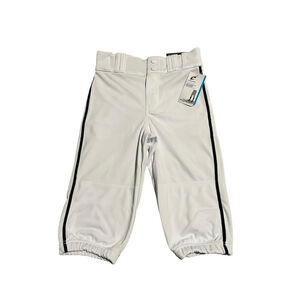 CHAMPRO Baseball Pants Youth Size Medium White Knicker Style Button Zip NEW